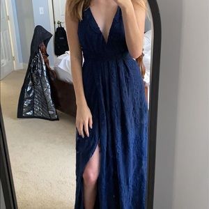 Navy Hello Molly Prom Dress